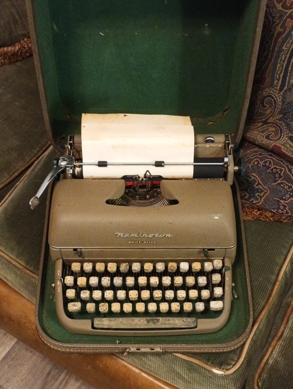 Typewriter in Case